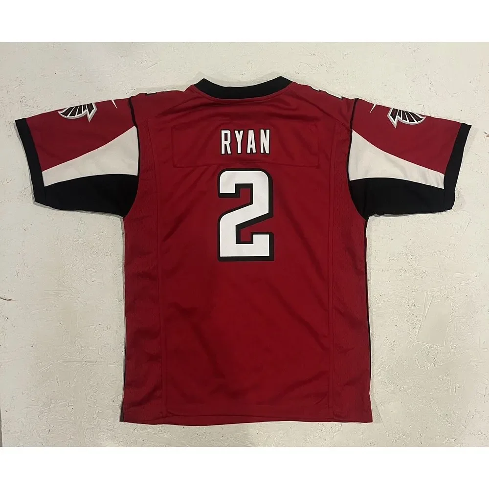 Matt‎ Ryan Atlanta Falcons Jersey Youth L Nike On Field Home Red #2 EUC